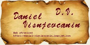Daniel Višnjevčanin vizit kartica